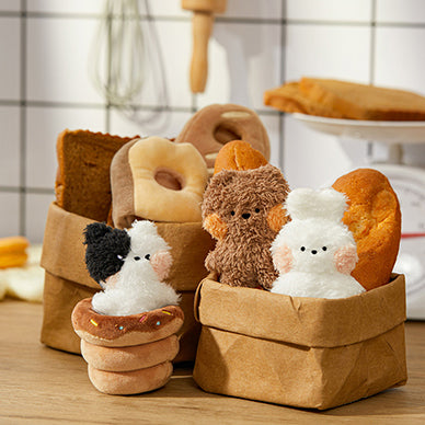 LINE FRIENDS minini Bakery Plush Keyring