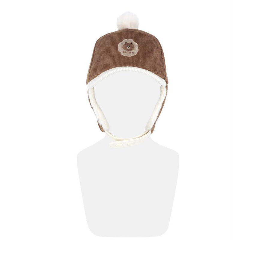 LINE FRIENDS Brown Cookie Corduroy Ball Cap