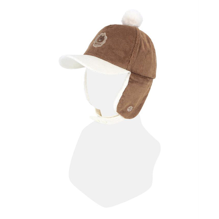 LINE FRIENDS Brown Cookie Corduroy Ball Cap