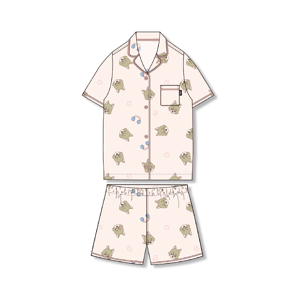 BOYNEXTDOOR [BBNEXDO ✕ SPAO] Short Pajama Set