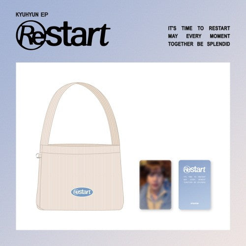 SUPER JUNIOR KYUHYUN [Restart] Corduroy Shoulder Bag & Photocard