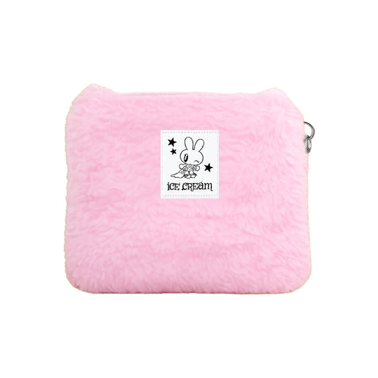 ITZY YUNA [Ice Cream] Illust Fur Pouch