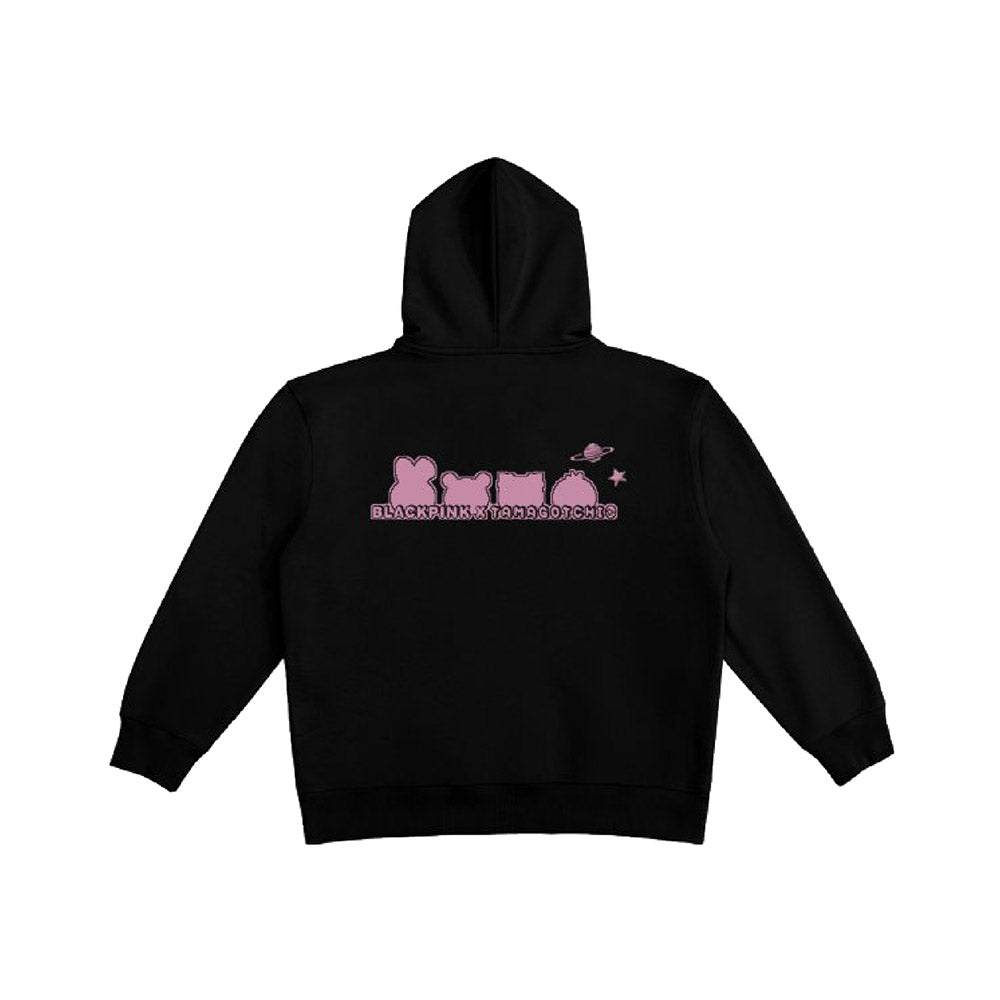 BLACKPINK [BLACKPINK X TAMAGOCHI] Pink Galaxy Hoodie (Black)