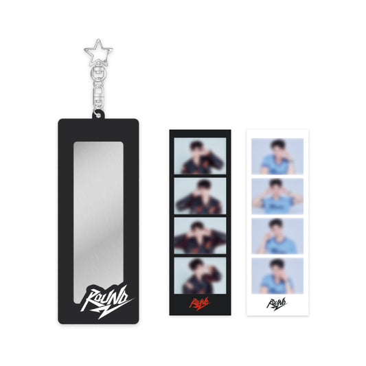 SONG KANG [Round 2] 4-Cut Photo & Holder Keyring Set