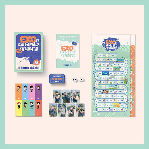 EXO [EXO's Travel the World on a Ladder Pop-Up] Board Game Kit