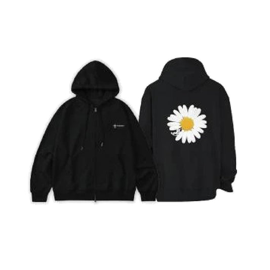 G-DRAGON [PEACEMAMAONE] Zip-Up Hoodie (Black)