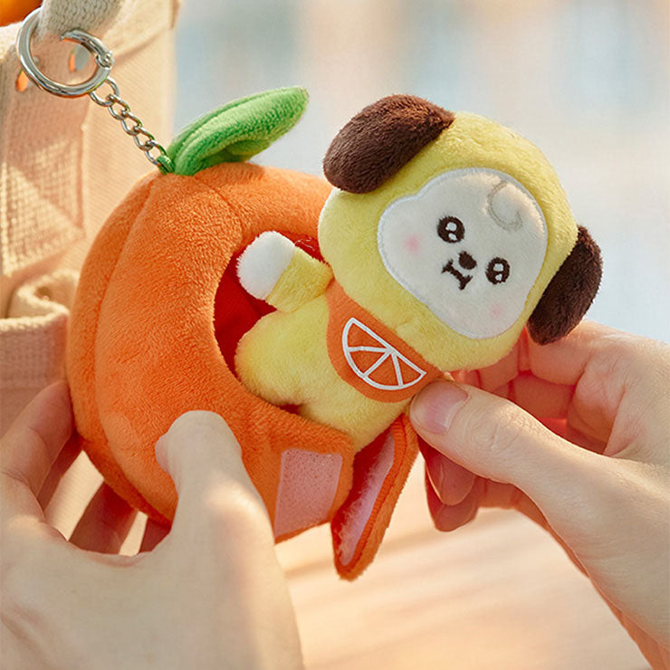 BT21 Baby [Orange Party] Plush Doll Keyring