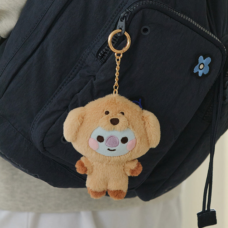 BT21 Baby Fluffy Lying Plush Keyring