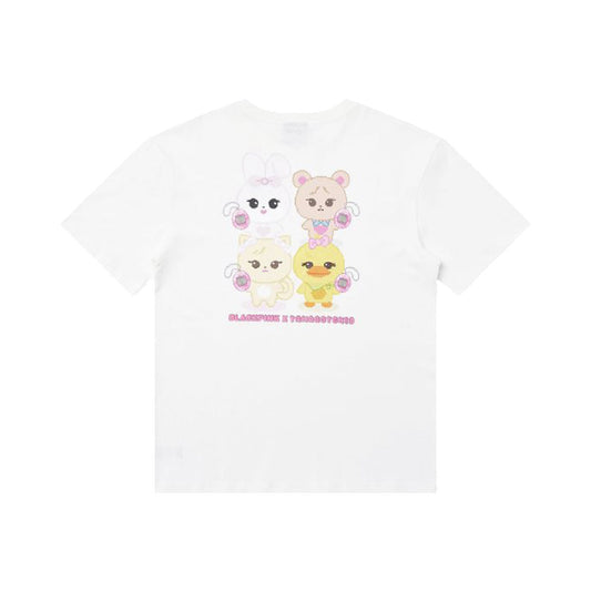 BLACKPINK [BLACKPINK X TAMAGOCHI] Basic T-Shirt (White)