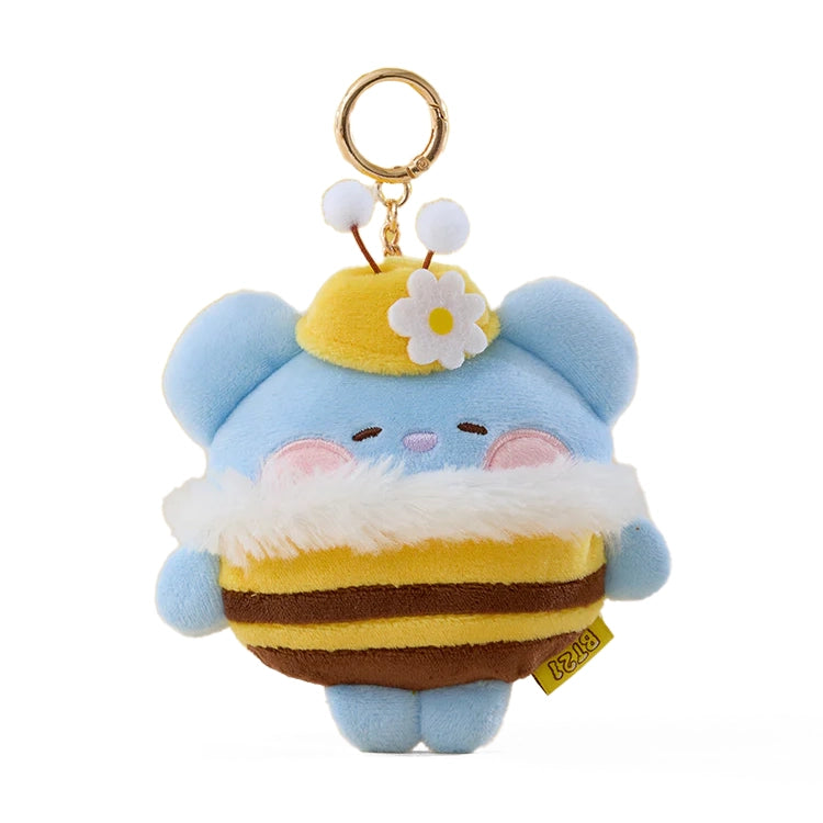 BT21 [Honey Bee] Plush Doll Measuring Tape Keyring