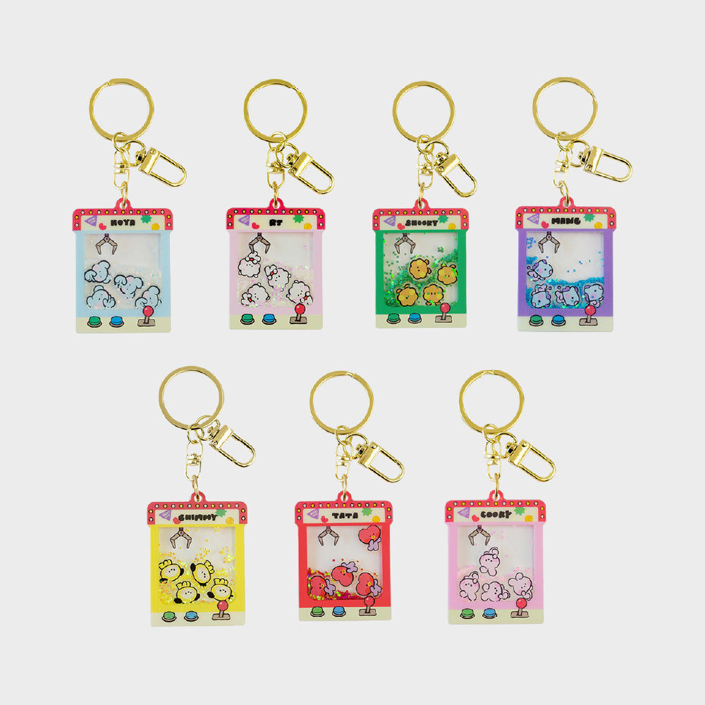 BT21 minini Glitter Acrylic Keyring