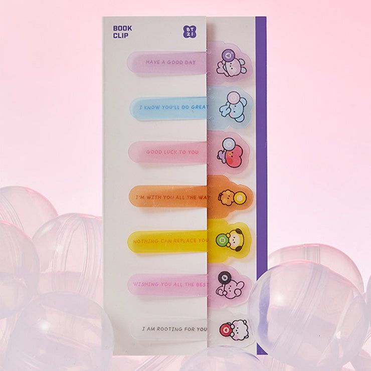 BT21 minini [LUCKY GATCHA] Book Clip Set