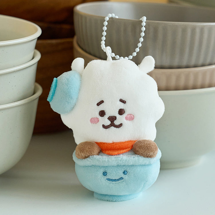 BT21 [RJ WELCOME PARTY] Rice Bowl Plush Doll Keyring (S)