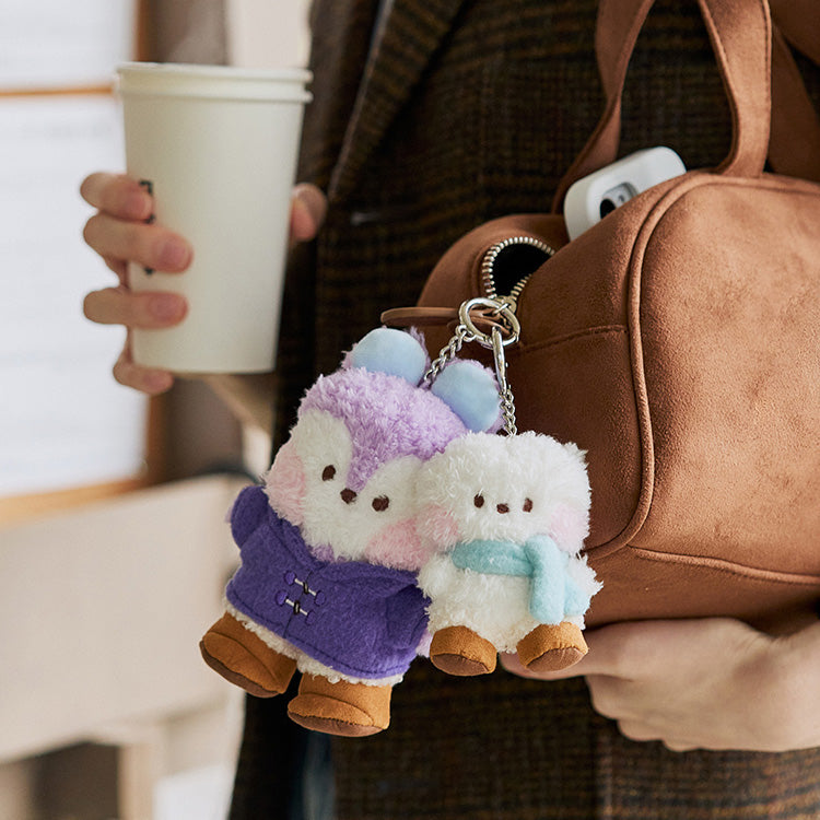 BT21 minini Plush Doll Keyring (Boots Edition)