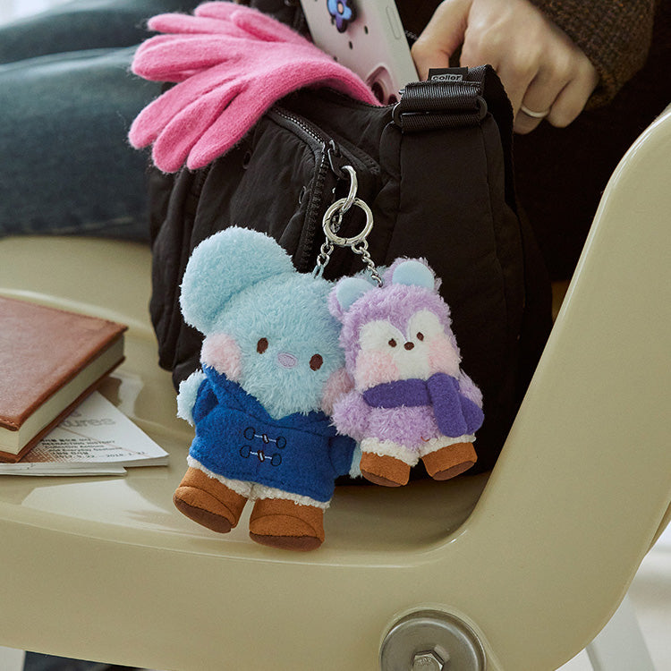 BT21 mini minini Plush Doll Keyring (Boots Edition)