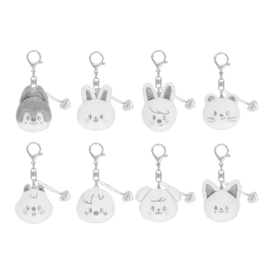 Stray Kids [dominATE : celebrATE] SKZOO Face Keyring (Silver Ver.)
