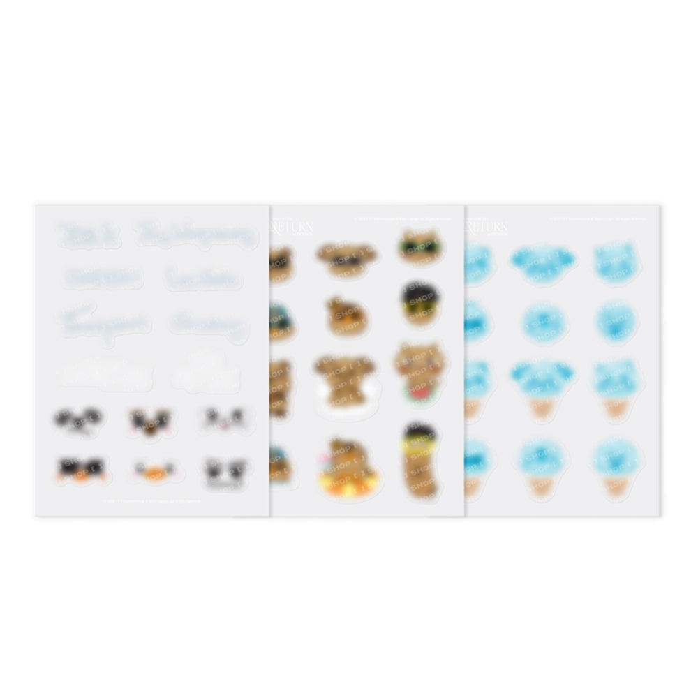2PM [THE RETURN] ZooPM Light Stick Custom Sticker Set