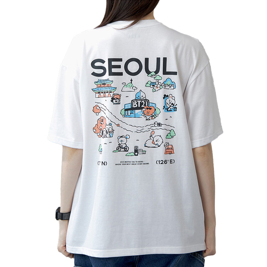 BT21 [Seoul Edition] S/S T-Shirt Ver 1 (White)