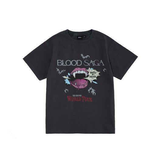 ENHYPEN [BLOOD SAGA] S/S T-Shirt (Charcoal)