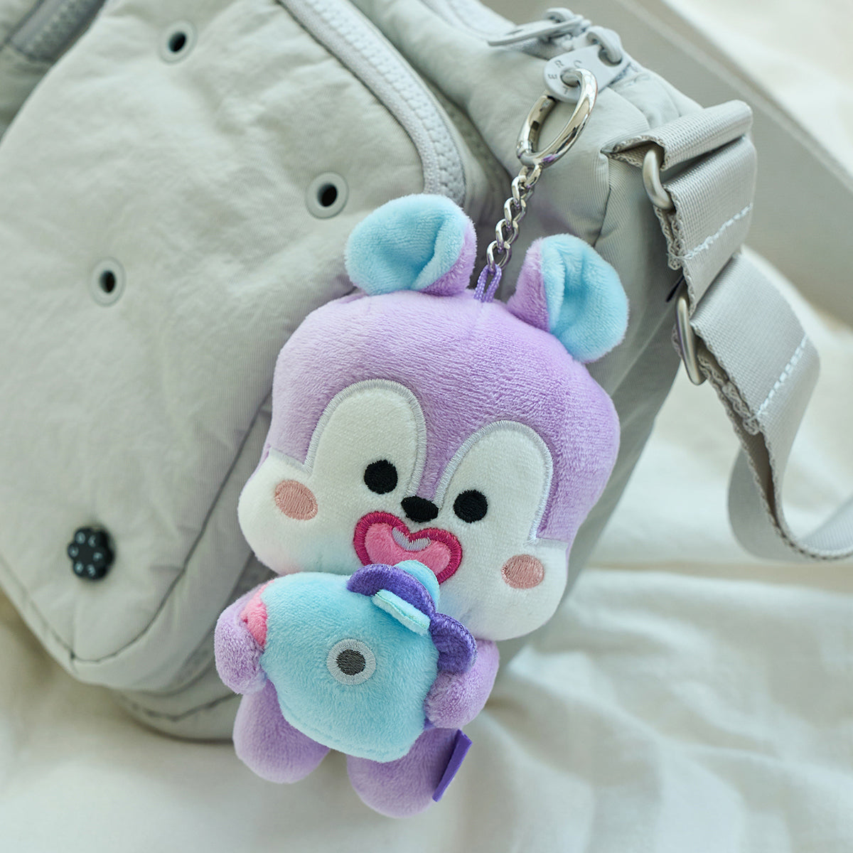 BT21 MANG Basic Doll Keyring With Mask