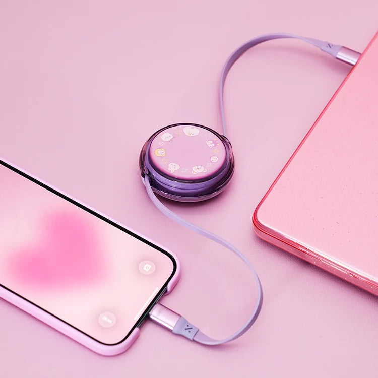 BT21 Retractable 100W USB-C Cable (90cm · 3ft)