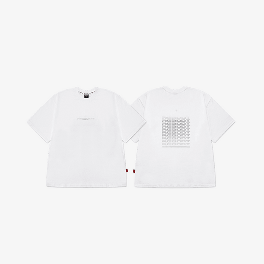 TREASURE [REBOOT] Overfit Reflective T-Shirt (White)