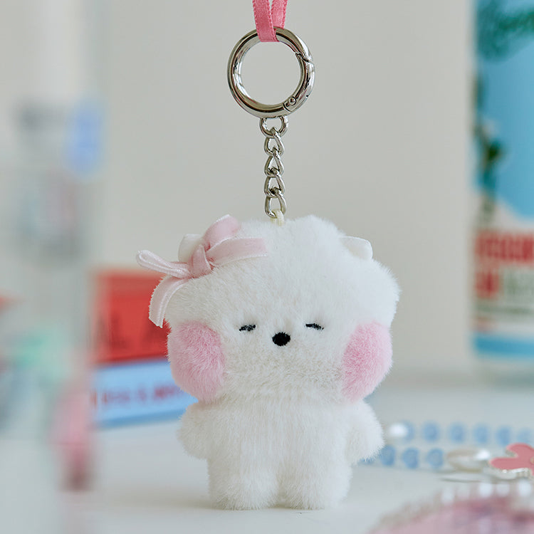 BT21 minini Mini Plush Doll Keyring (Ribbon Edition)