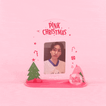 (Pre-Order) SUPER JUNIOR 2023 PINK CHRISTMAS Acrylic Turning Stand Set