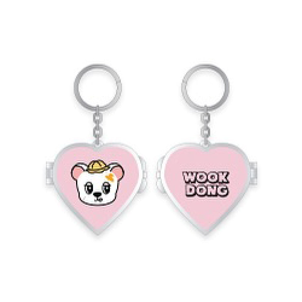LEE DONG WOOK [WOOKDONG’s Home Sweet Home] Locket Mirror Keyring