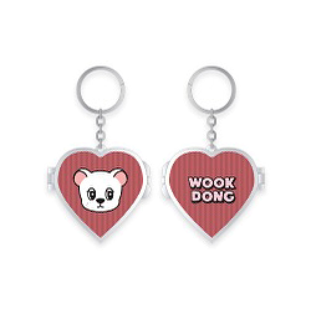 LEE DONG WOOK [WOOKDONG’s Home Sweet Home] Locket Mirror Keyring