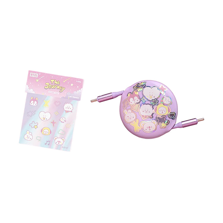 BT21 Retractable 100W USB-C Cable (90cm · 3ft)