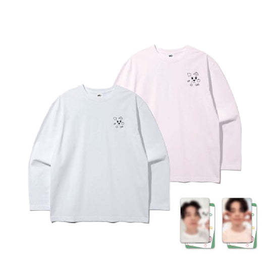 LEE DONG WOOK [WOOKDONG’s Home Sweet Home] Doodle Embroidered Long Sleeve Shirt