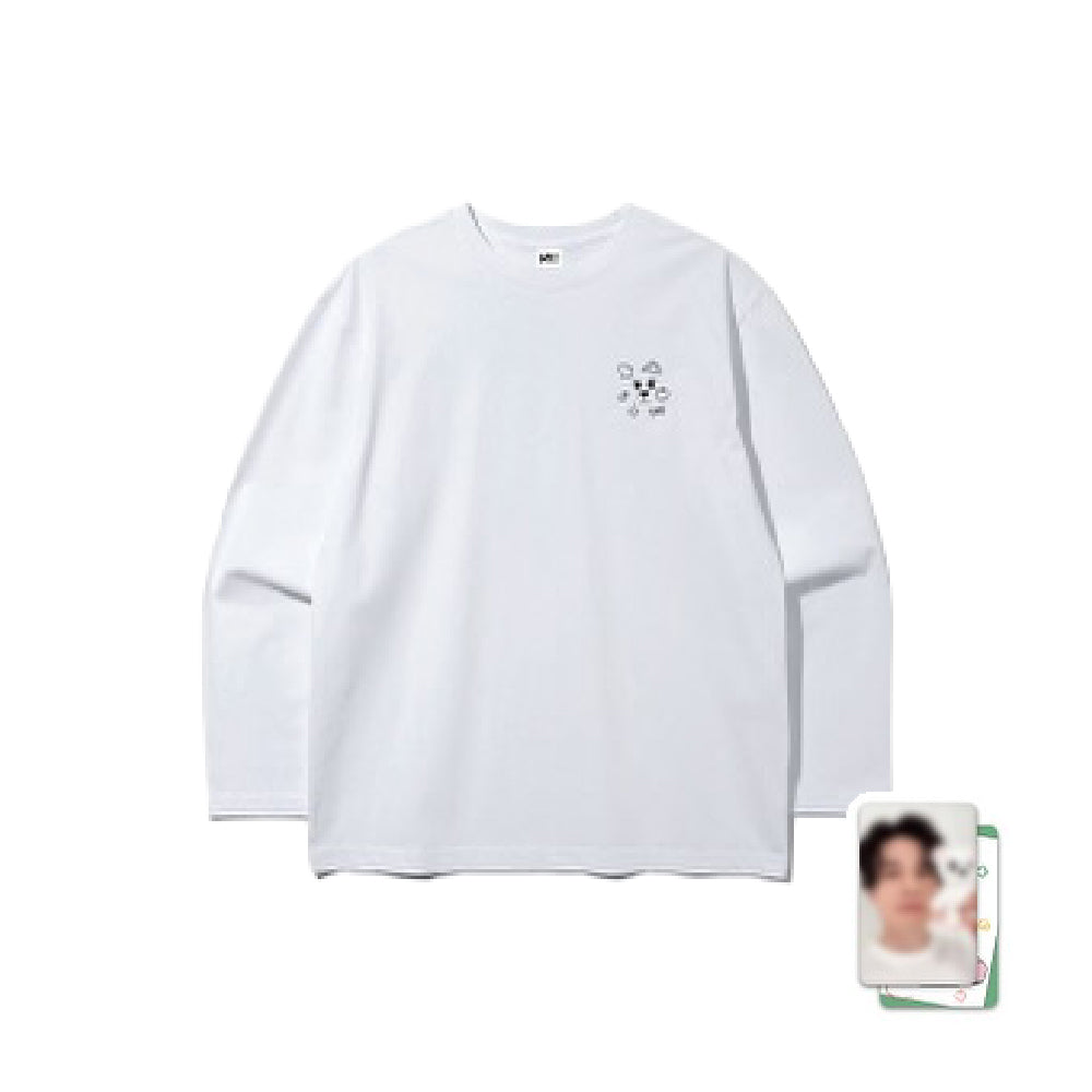LEE DONG WOOK [WOOKDONG’s Home Sweet Home] Doodle Embroidered Long Sleeve Shirt