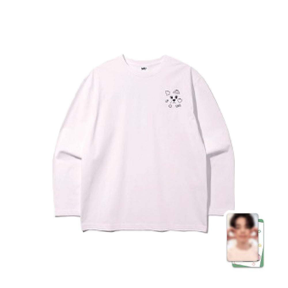 LEE DONG WOOK [WOOKDONG’s Home Sweet Home] Doodle Embroidered Long Sleeve Shirt
