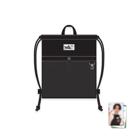 LEE DONG WOOK [WOOKDONG’s Home Sweet Home] Doodle Label String Bag