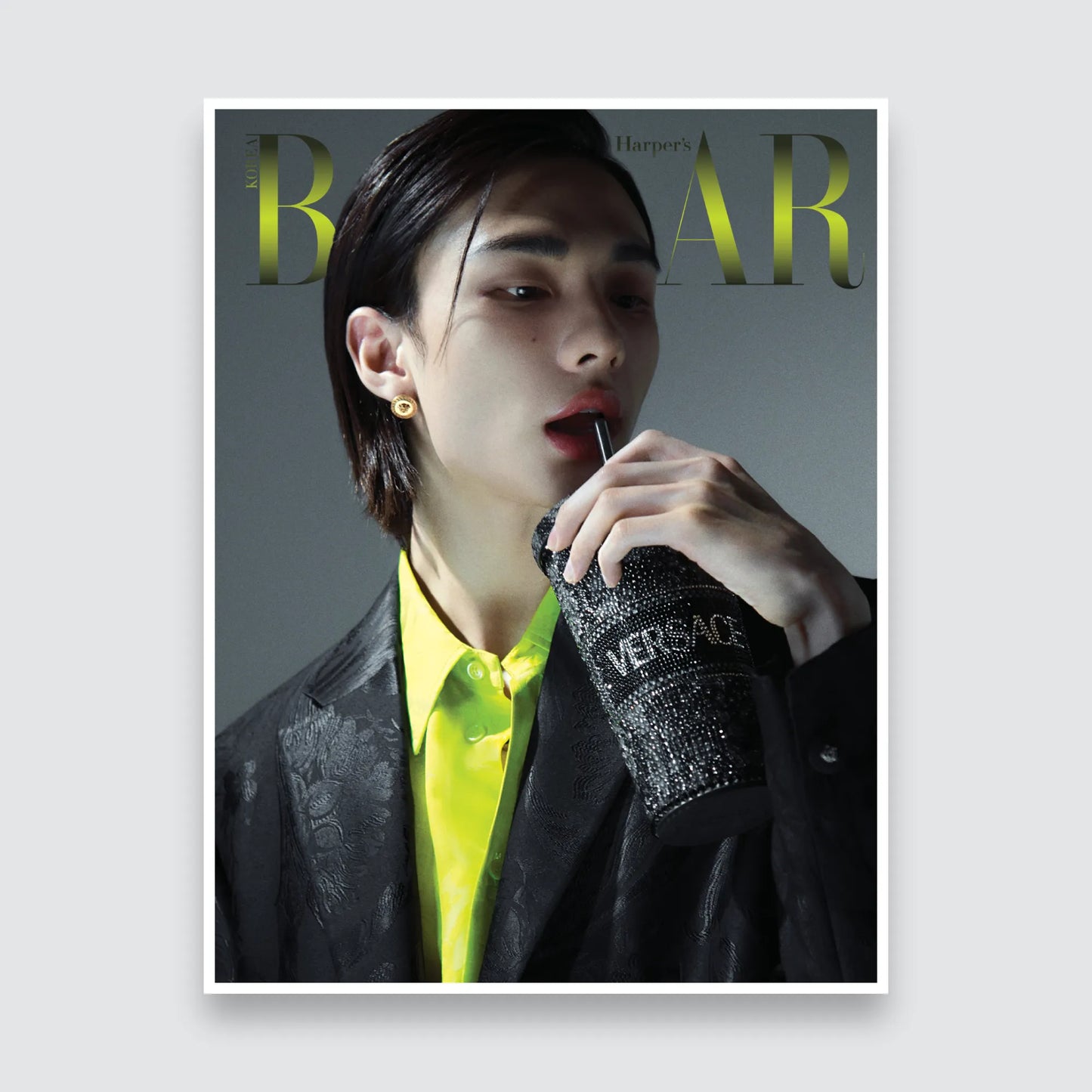 BAZAAR Korea Magazine December 2023 : STRAY KIDS Hyunjin Book & Shin Hyun-Ji Cover