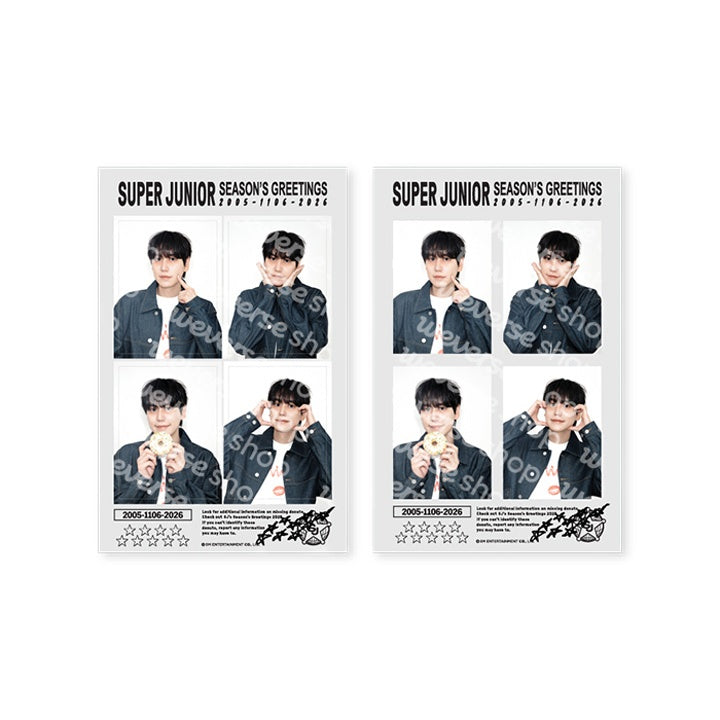 SUPER JUNIOR [2026 Season's Greetings MD] 4 Cut Photo Set