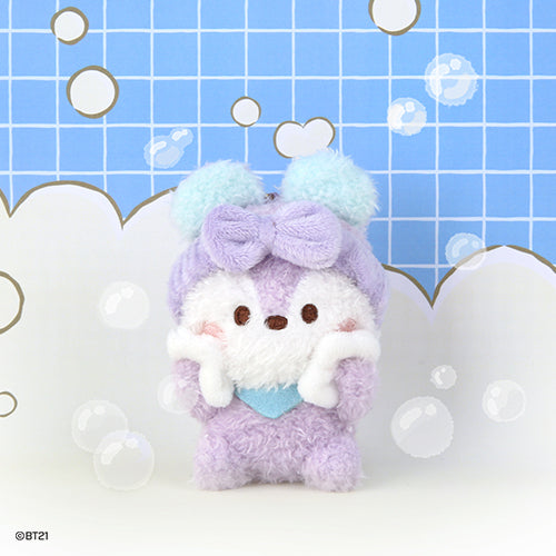 BT21 minini Bath Time Plush Keyring