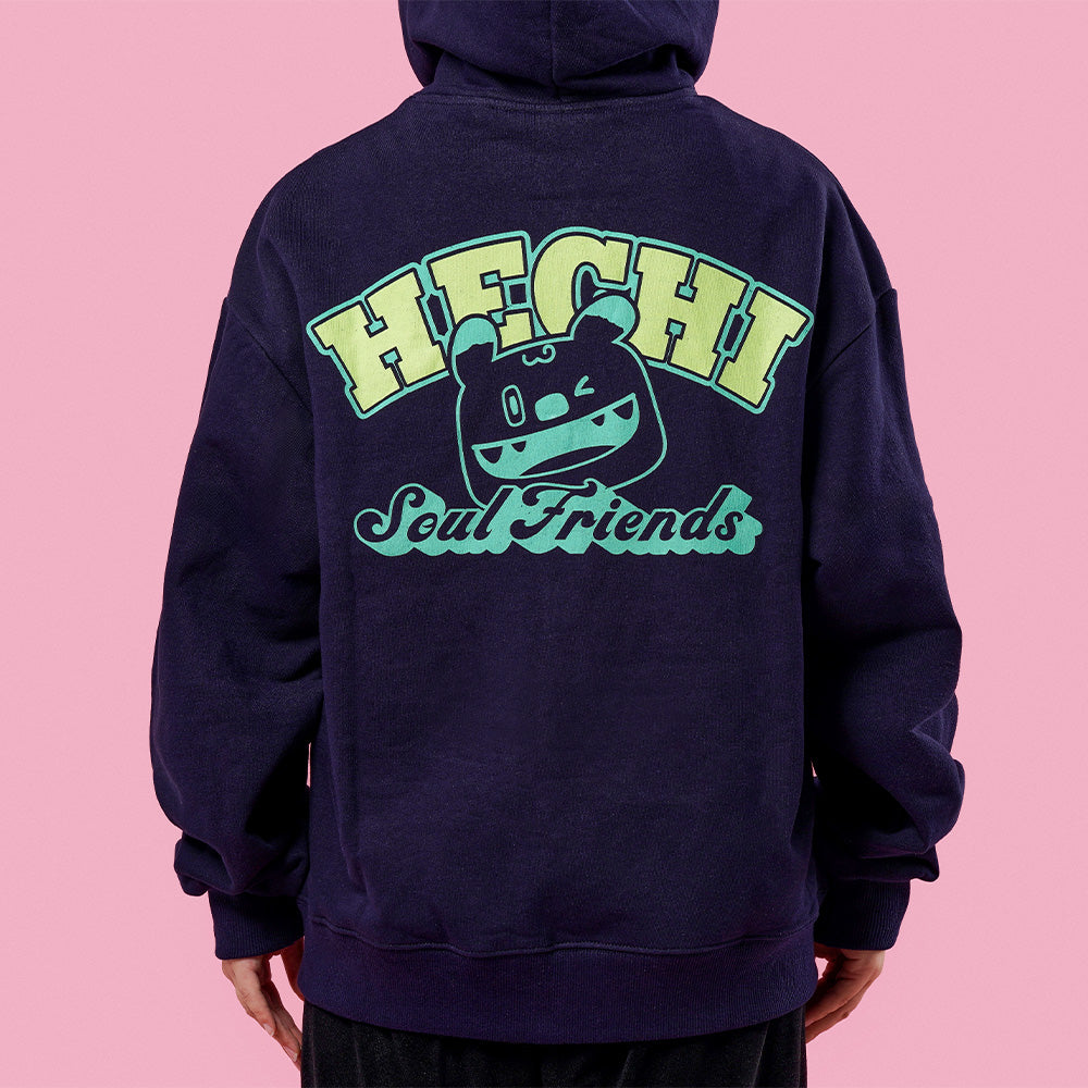 Korea Slogan [Seoul My Soul] Hechi & Soul Friends Zip-Up Hoodie