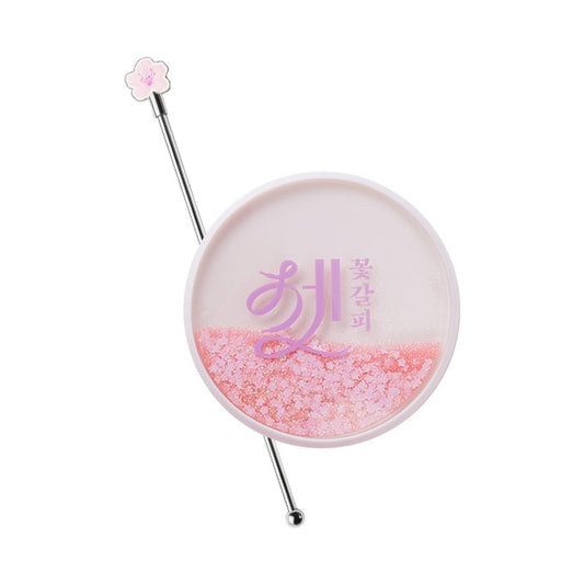 IU [A Flower Bookmark Pt. 3 (꽃갈피 셋)] Glitter Coaster & Muddler Set