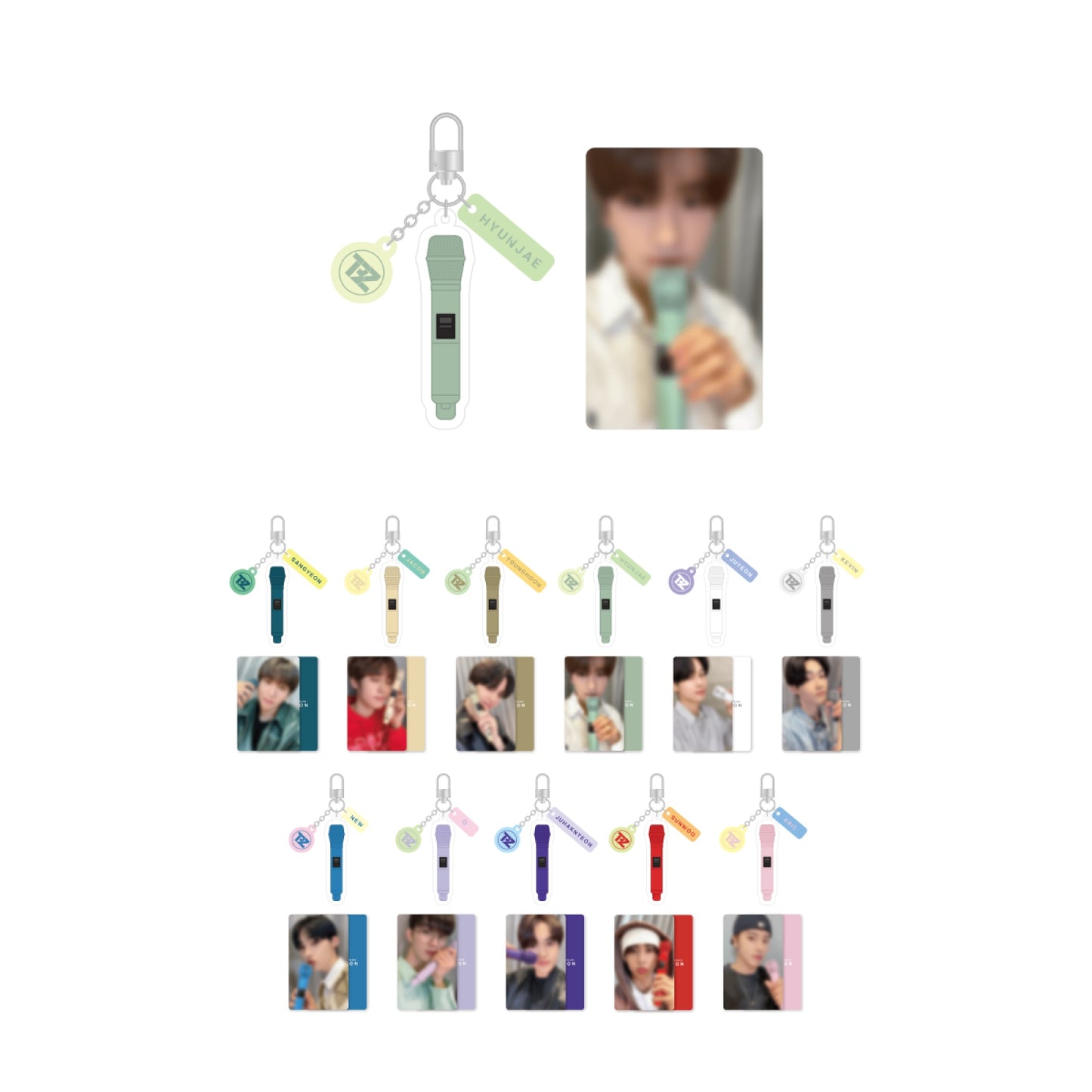 THE BOYZ [World Tour : ZENERATION] Acrylic Microphone Keyring