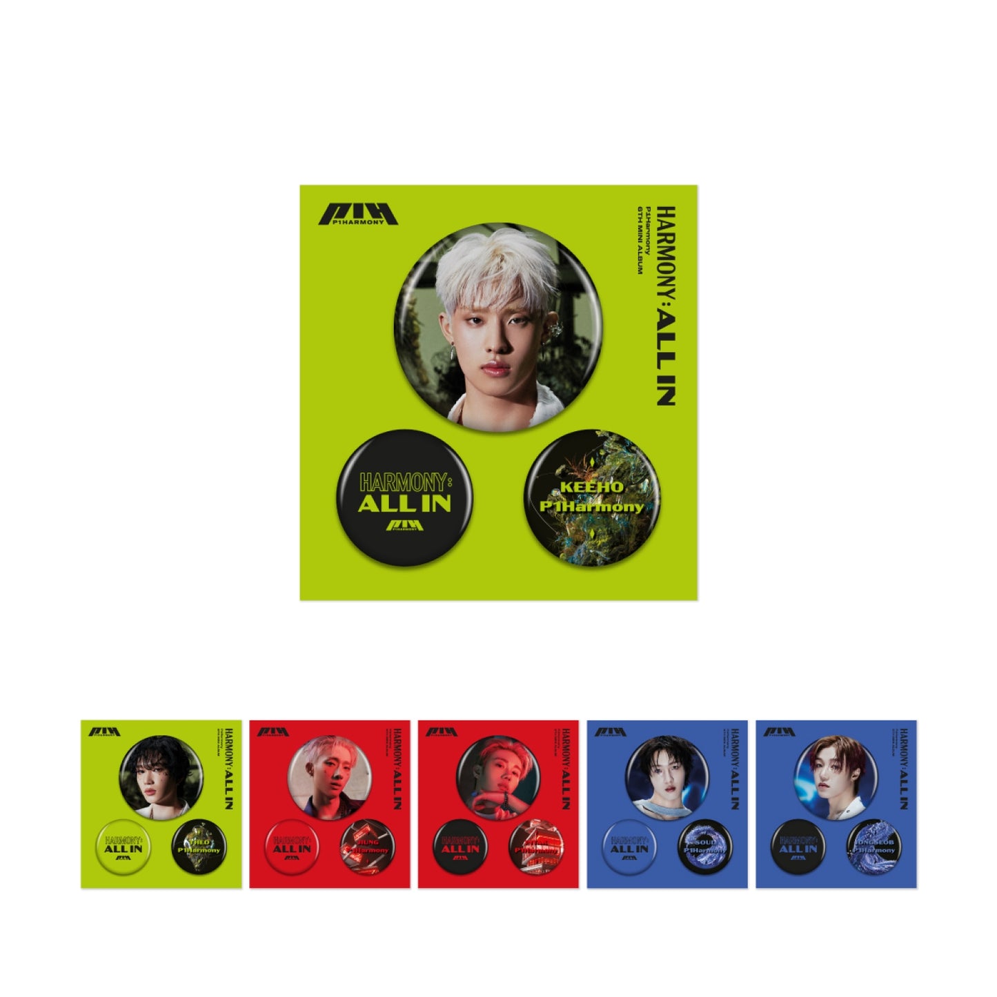 P1HARMONY [HARMONY : ALL IN Pop Up] Pin Button Set