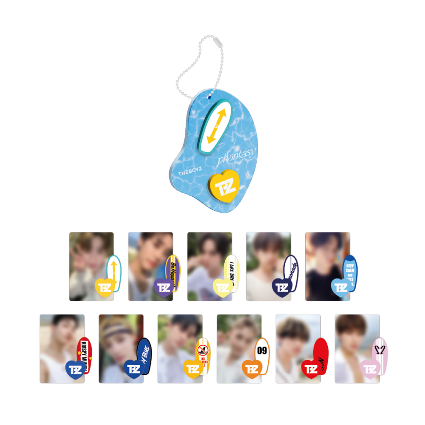 THE BOYZ [PHANTASY Pop-Up] Board Parts Keyring Set