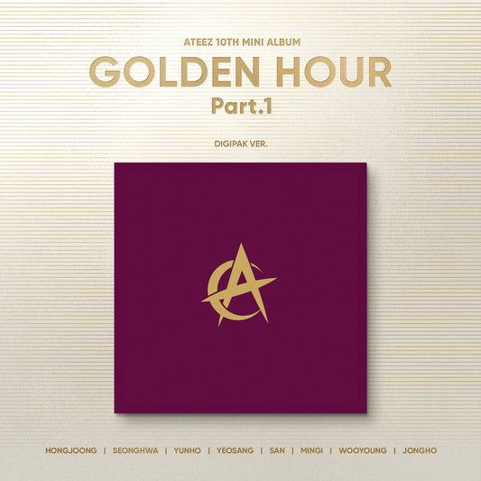 ATEEZ 10th Mini Album : GOLDEN HOUR : Part.1 (DIGIPACK ver)