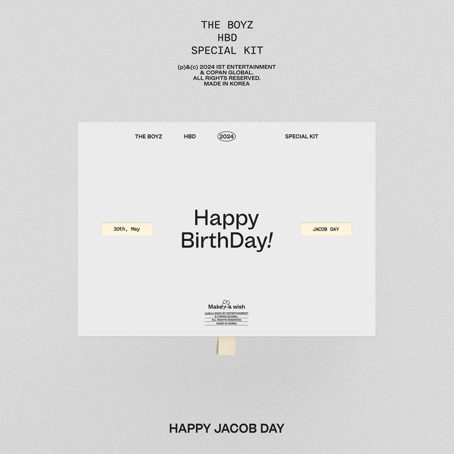 THE BOYZ HBD JACOB Special Kit