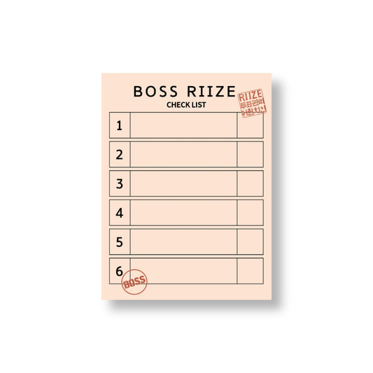 RIIZE [2024 BOSS RIIZE Pop Up] Memo Pad