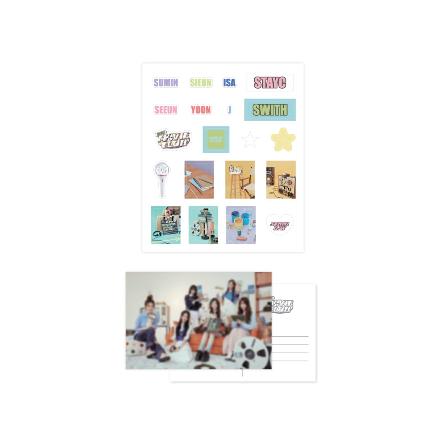 STAYC [2024 Fanmeeting: STAYC MOVIE CLUB] Diary Deco Sticker & Postcard