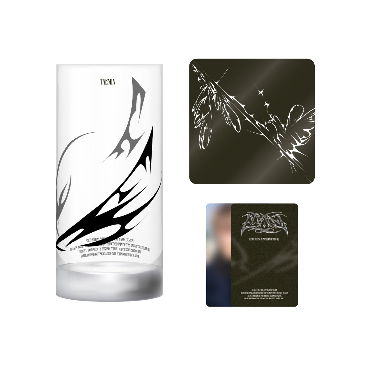 SHINee TAEMIN [ETERNAL Exhibition] Glass & Coaster Set