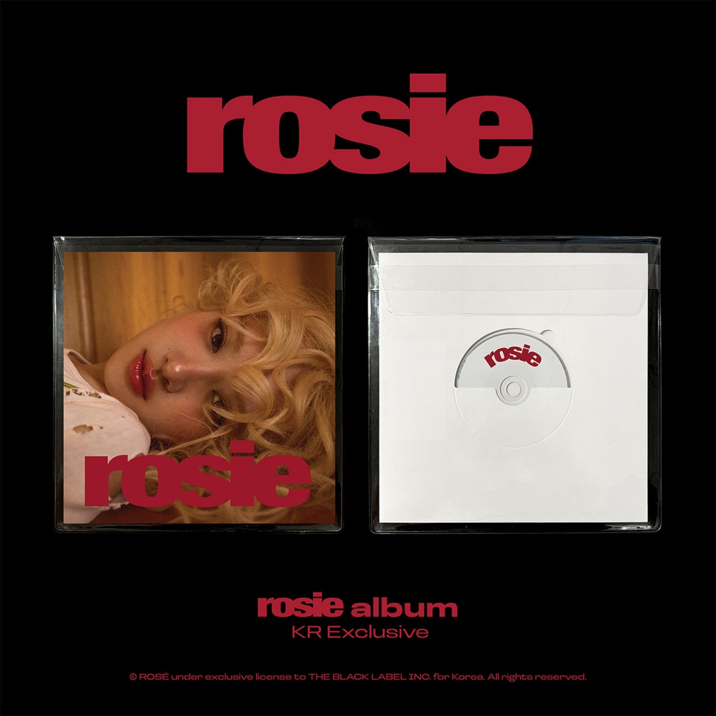 BLACKPINK ROSÉ 1st Studio Album : rosie (KR Exclusive)