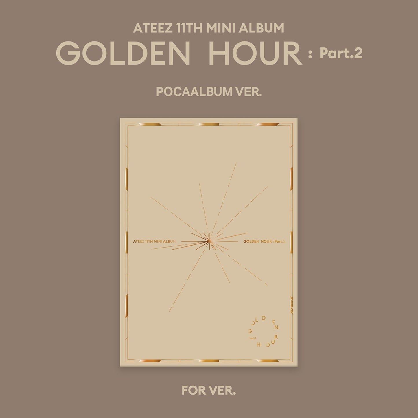 ATEEZ 11th Mini Album : GOLDEN HOUR : Part.2 (POCAALBUM ver)